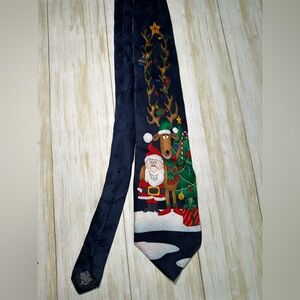Men's Necktie  Yule Tie‎ Greetings! Holiday Christmas Party